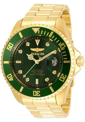Produktbild von Invicta Pro Diver 35724 Herrenuhr - Automatikwerk - Edelstahl mit grünem Zifferblatt - 47 mm