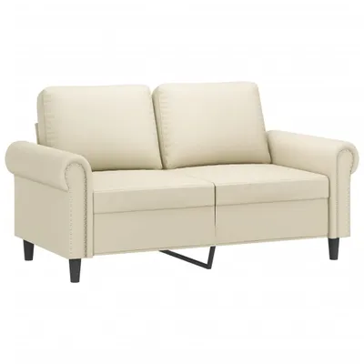 Produktbild von 2-Sitzer-Sofa Creme 120 cm Kunstleder