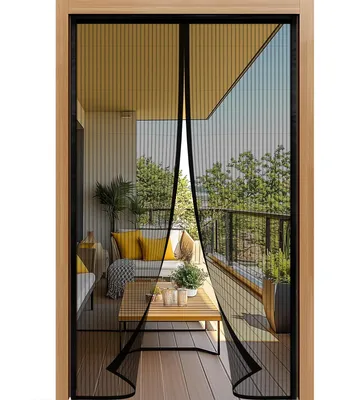 Produktbild von Fliegengitter für Balkontür 185x210cm | Magnetischer Insektenschutz, ohne Bohren, einfache Klebemontage