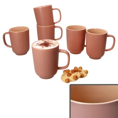 Zdjęcie produktu dla Ritzenhoff 6x Jasper kubki do kawy 250ml H10.4cm Filiżanki do herbaty w proszku 6 osób