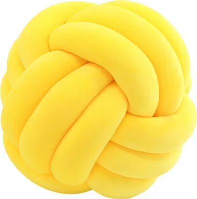 Produktbild von CANDeal 35cm Knotenkissen, Geknotetes Kissen für Sofa, Bett, Dekorat, Zierkissen Knoten, Knoten-Ball-Kissen