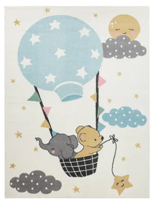 Produktbild von TT Home Teppich Kinderzimmer Kinderzimmerteppich Junge Mädchen Kinderteppich Modern Soft Größe 133x190 cm