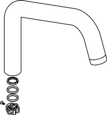 Produktbild von Hansgrohe Auslauf komplett Axor Citterio SPTM Festauslauf Chrom