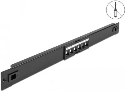 Immagine prodotto di DELOCK 19" Keystone Patchpanel 6 Port werkzeugfrei