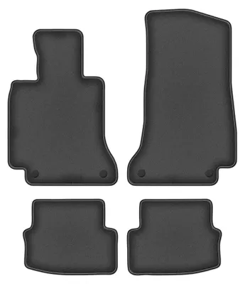 Immagine prodotto di Tappetini in moquette per Mercedes Classe C W205 dal 2015 (coupé/cabrio) – set 4 pezzi, grigio grafite, su misura – Wielganizator DURBAN