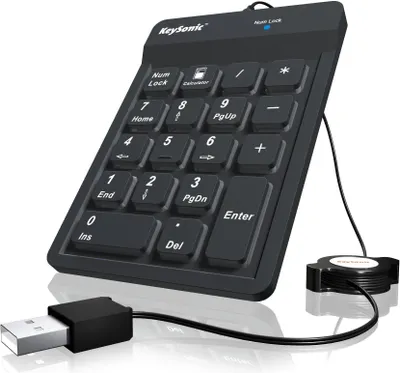 Obrázek produktu pro KeySonic ACK-118 BK - Tastenfeld - USB - Deutsch