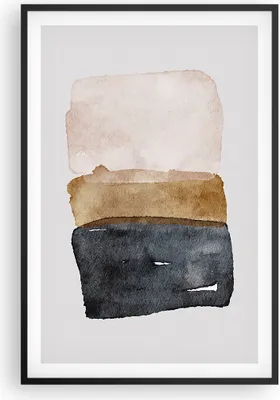 Produktbild von Gerahmtes Poster - Schwarzer Rahmen - Abstraktion die Farben Aquarell - 61x91,5 cm - Wand Bild - Wanddeko - Wandbilder - Kunstposter - Wandposter - Bilderrahmen - Bilder - Kunstdruck - P2BPA61x91-4947