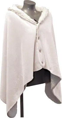 Produktbild von Unique Living - Deckenplaid Coby 75x150cm - Taubenweiß
