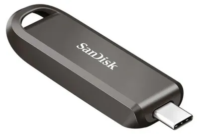 Zdjęcie produktu dla SanDisk Extreme PRO, 256 GB, USB Type-C, 3.2 Gen 2 (3.1 Gen 2), 1000 MB/s, Bez zatyczki, Czarny