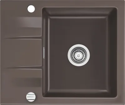 Produktbild von Systemceram KeraDomo Spüle GENEA 60 in SIENA mit Excenterbedienung / Einbauspüle
