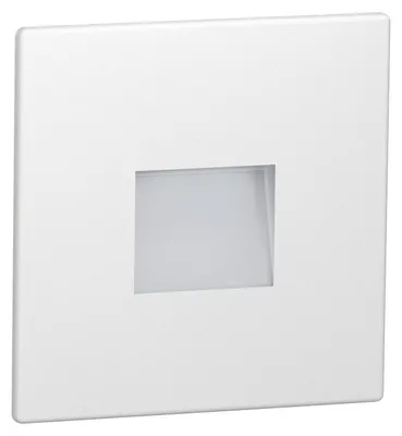 Image de ledscom.de : Éclairage LED pour escaliers/applique murale encastrable FOW, pour intérieur et extérieur, spot encastré, carré, 85 x 85 mm, lumière blanche froide