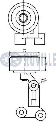 Produktbild von RUVILLE 915927 Axialgelenk Spurstange Vorne