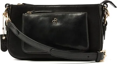 Produktbild von dR Amsterdam Umhängetasche | Leder Schultertasche | Damenhandtaschen | Damen Crossbody Tasche | Milan - 283697 Black
