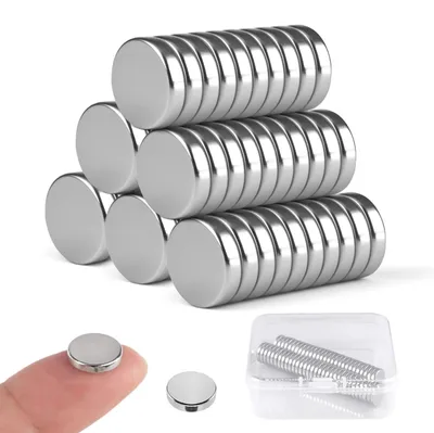 Produktbild von Selbstklebende Magnete, 60 Stück, 10 x 2 mm, rund
