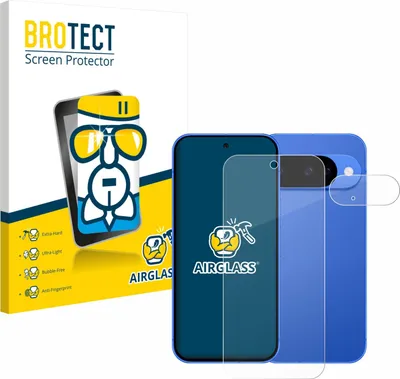 Produktbild von BROTECT Schutzglas für Google Pixel 10 (Display+Kamera) Schutzfolie Panzer Folie Glas Display Schutz klar