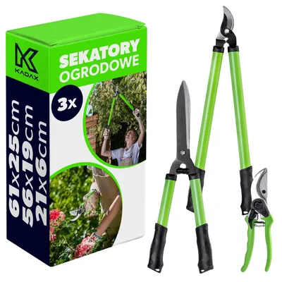 Produktbild von Gartenwerkzeugset, ergonomische Griffe, präzises Schneiden, grün
