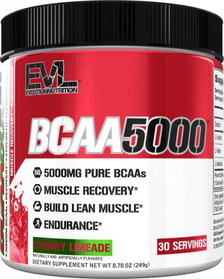 Produktbild von EVL Nutrition Flavored BCAA 5000 (30 serv) Cherry Limeade - Aminosäuren - BCAA