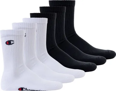 Produktbild von Champion Uni Socken, 6 Paar - Crew Socken Basic Schwarz/Weiß EU 35-38