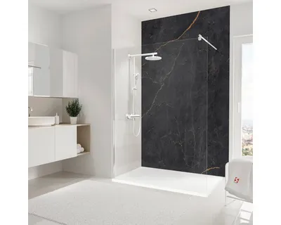 Produktbild von Duschrückwand SCHULTE DecoDesign Marmoroptik Softtouch Anthrazit-Kupfer 255 x 150 cm D19015254 841