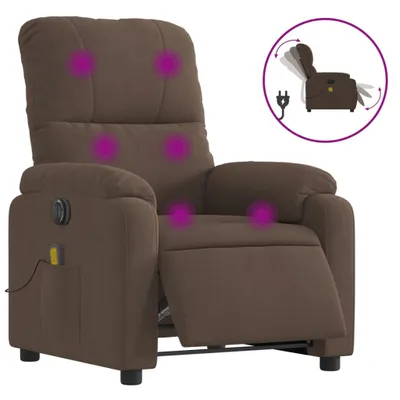 Image de Fauteuil inclinable de massage électrique marron
