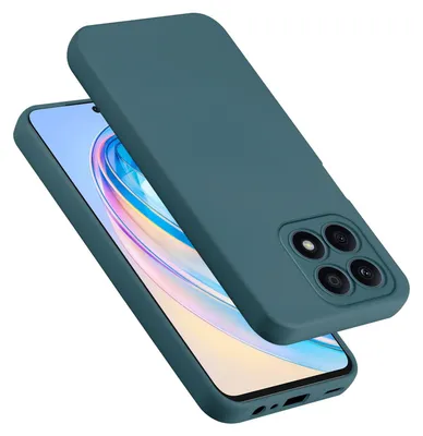 Obrázek produktu pro Cadorabo pouzdro pro Honor x8a kryt silikonový kryt mobilního telefonu pouzdro z tekutého silikonu, odolné proti poškrábání a nárazům ochranný kryt pro Honor x8a