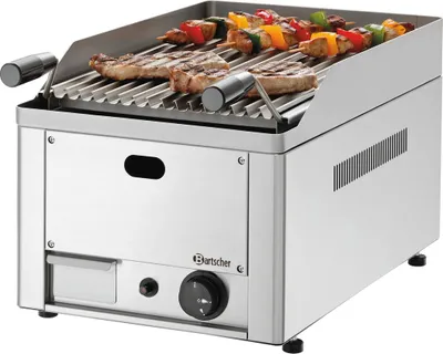 Obrázok produktu pre Plynový stolový gril Bartscher s lávovým kameňom Grilovací rošt 8 000 W z nehrdzavejúcej ocele