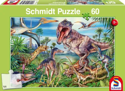 Obrázek produktu pro Schmidt Spiele 56193, 60 kusů, Dinosauři, 5 rok/roky
