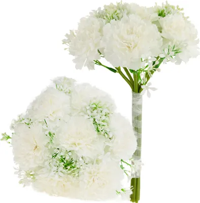 Immagine prodotto di Bouquet di garofani Bouquet di fiori artificiali bianchi Bella