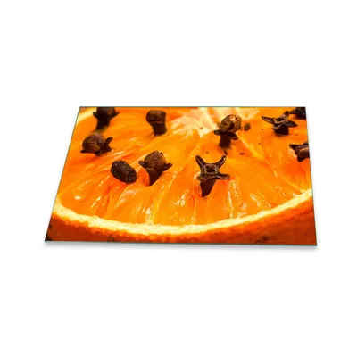 Produktbild von Herdabdeckplatte Glaskeramik 1 Teilig 80x52 Orangen Orange Abdeckung Glas Spritzschutz