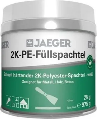 Produktbild von Jaeger 418 2K-PE Füllspachtel 1kg Reparaturspachtel