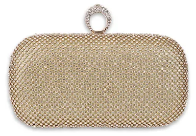 Productafbeelding van CORIOS dames avondtas, strasstenen handtas, glinsterende clutch, versierd met strasstenen