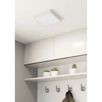 Produktbild von Eglo LED Deckenleuchte Aufbaupanel Fueva 5 Weiß 21x21cm 17W 2000lm Warmweiß 3000K