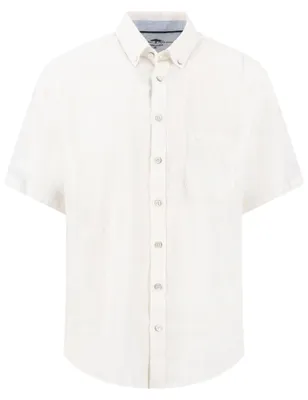 Produktbild von Weißes Leinenhemd Fynch Hatton Button-down