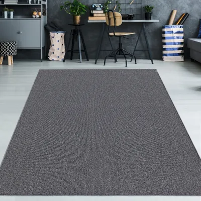 Obrázok produktu pre Koberec s jednofarebným vzorom v antracitovej farbe, rozmery – 160 x 230 cm