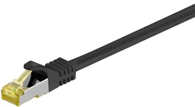 Productafbeelding van goobay 92649 LAN-kabel, 1 meter, dubbel afgeschermd (S-FTP) - Netwerkkabel CAT 7