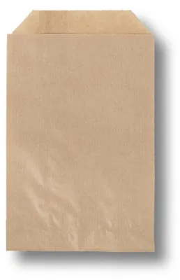 Produktbild von 2000x Papierbeutel braun unbedruckt 220 x 320 + 20 mm 40 g/m² aus 100% Zellulose
