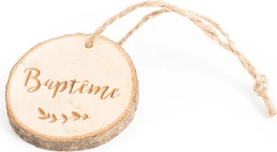 Produktbild von 4 Holzscheiben Taufe 4 cm - Einheitsgröße