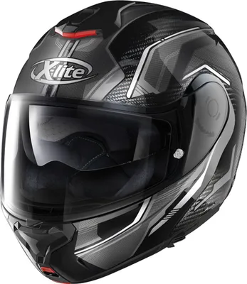 Immagine prodotto di X-lite X-1005 Ultra Carbon Alchemix N-Com, casco ribaltabile, nero/grigio, 2XL (64)