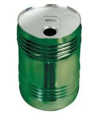 Productafbeelding van Blik voor olie, rond, 25 liter - 25 liter - diameter 29 cm, hoogte 44 cm (verpakking: 54 stuks)