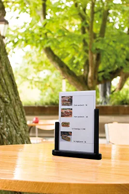 Produktbild von Securit Tischaufsteller TABLE DIN A5 schwarz