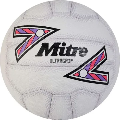 Produktbild von Mitre - "Ultragrip" Netzball RD3711 (4) (Weiß/Schwarz/Violett)