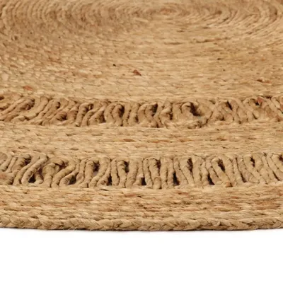 Produktbild von vidaXL Teppich Jute Handgeflochten 150 cm Rund
