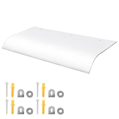 Obrázok produktu pre SWANEW Baldachýn Úplne 40x80cm Perspex a okenný baldachýn Baldachýn na dvere