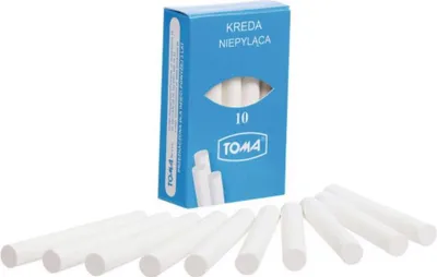 Produktbild von Schulkreide staubfrei weiß 10 Stück TOMA