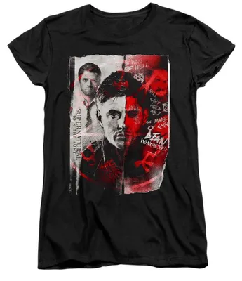 Produktbild von Supernatural - T-Shirt für Damen, Anliegend TV35486 (L) (Schwarz)