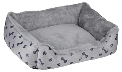 Obrázok produktu pre maxxpro pelech pre psov vankúš pre mačky vankúš pre mačky polyester sivý s potlačou