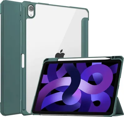 Produktbild von Bizon Case Tab Clear Matte für iPad Air 11"" / 10.9"" 2020-2025 / Pro 11"" 2018, dunkelgrün