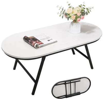 Immagine prodotto di Tavolino Pieghevole Ovale con Design Semplice