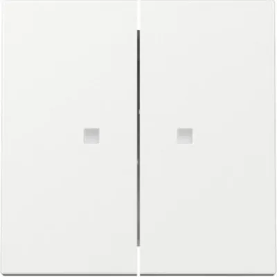 Produktbild von GIRA 363103 Wippe 2fach Kontrollfenster System 55 Reinweiß glänzend
