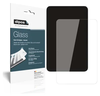 Produktbild von 2x Schutzfolie für Nokia T20 - Anti-Shock 9H Folie dipos Glass Kunststoffglas
